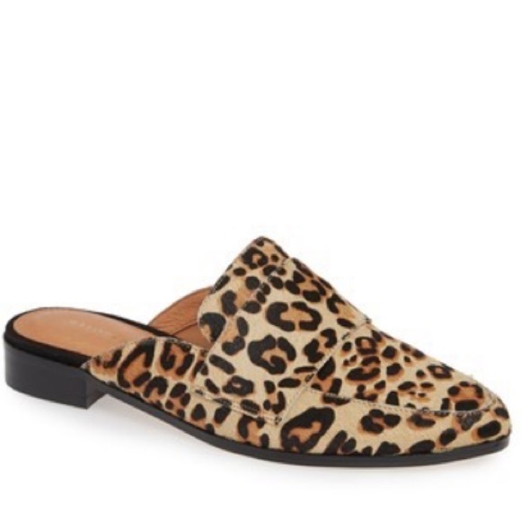 Halogen Shoes - halogen // calf hair leopard mules